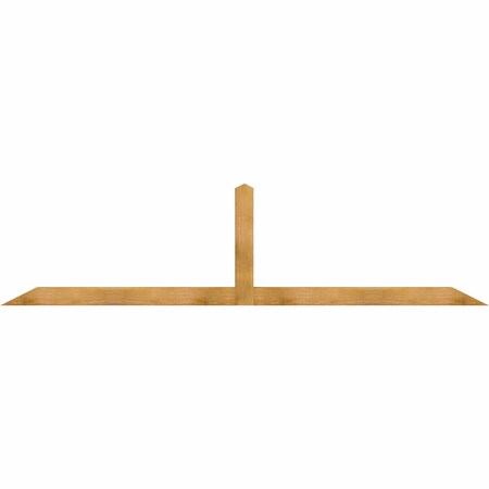 Ekena Millwork Portland Rough Sawn Timber Gable Bracket, Western Red Cedar, 108"W x 27"H x 4"D x 4"F, 6/12 Pitch GBW108X27X0404POR00RWR